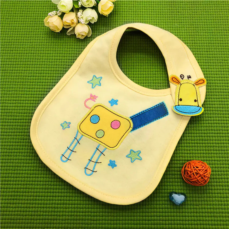 Three-Layer Waterproof Saliva Towel Bib for Babies