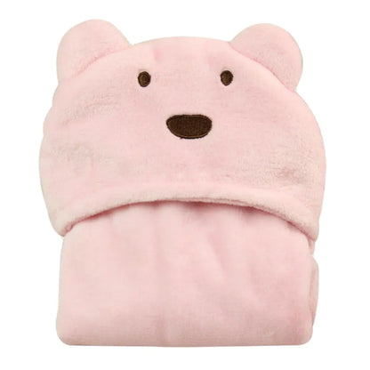 Fluffy Hooded Bath Towels for Children