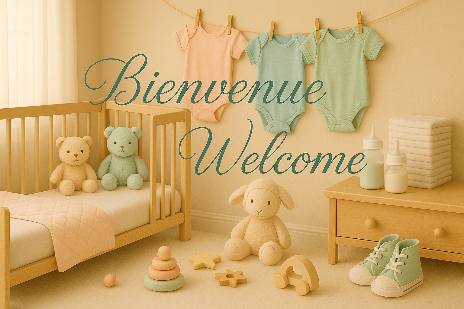 Message de bienvenue Baby's Essentials
